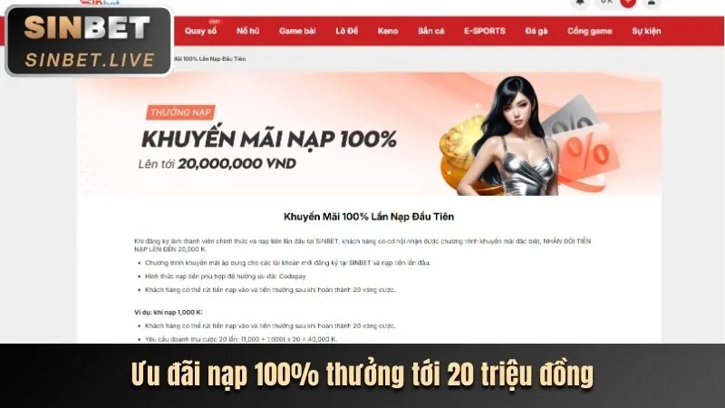 Thưởng chào mừng VB66